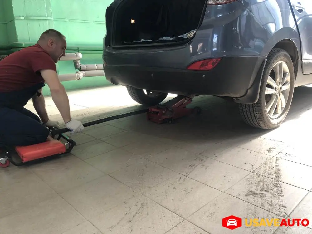 Установка фаркопа на Hyundai ix35