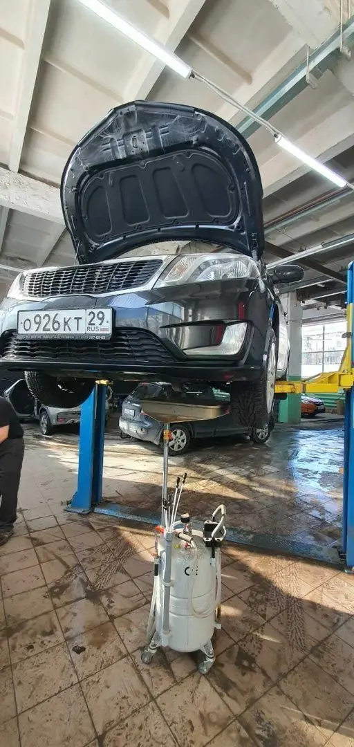 Замена масла на Kia Rio