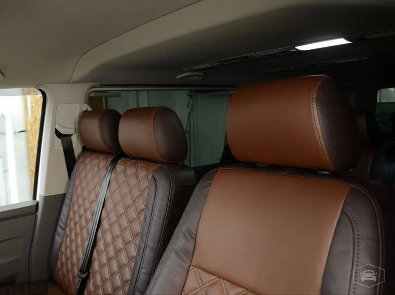 Установка чехлов от компании Прочехлы на VW Caravelle