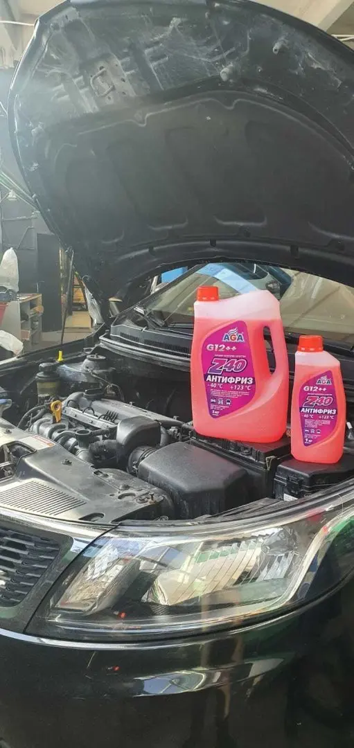 Замена масла на Kia Rio